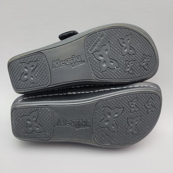 Alegria Thong Comfort Sandals Size 36 US 6.5 Irredescent Rainbow Metallic - Picture 9 of 10